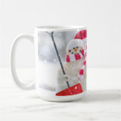 Winter Snowman Christmas Coffee Mug (Gauche)