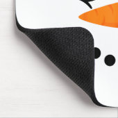 Winter Snowman Face Eyelashes Christmas Xmas Fun D Muismat (Hoek)