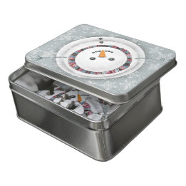 Winter Snowman Gazing Upwards Holiday Puzzel