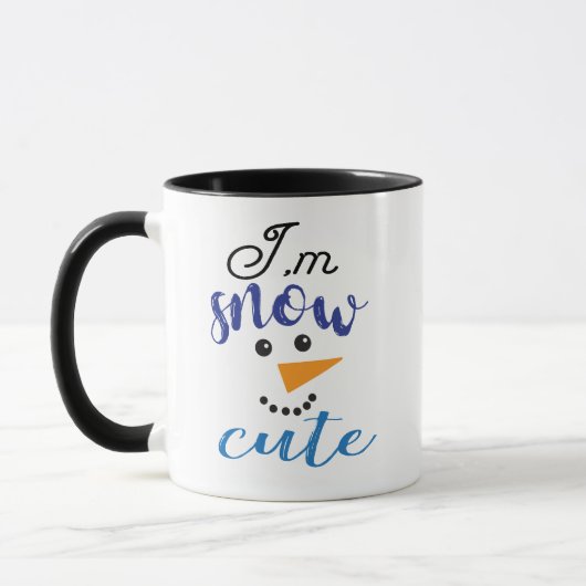 Winter Snowman Ik ben Snow Cute Funny Gift Mok (Links)