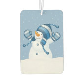 Winter Snowman Luchtverfrisser (Achterkant)