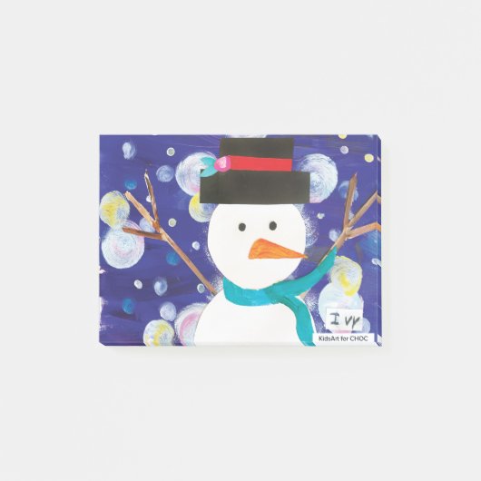 Winter Snowman Post-it® Notes (Voorkant)