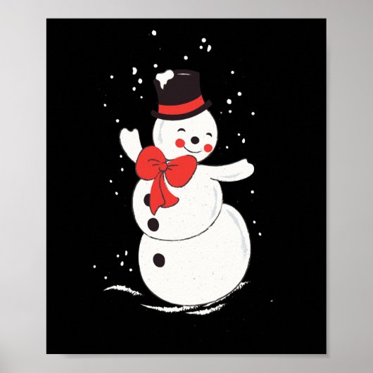 Winter Snowman Poster (Voorkant)