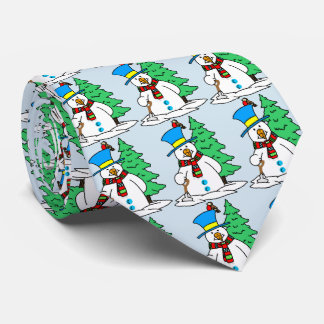Winter Snowman Stropdas