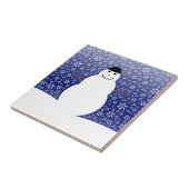 Winter Snowman Tile Tegeltje (Zijkant)