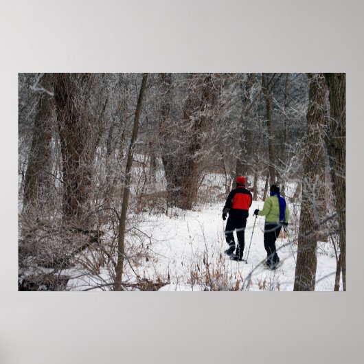Winter Snowshoeing Poster (Voorkant)