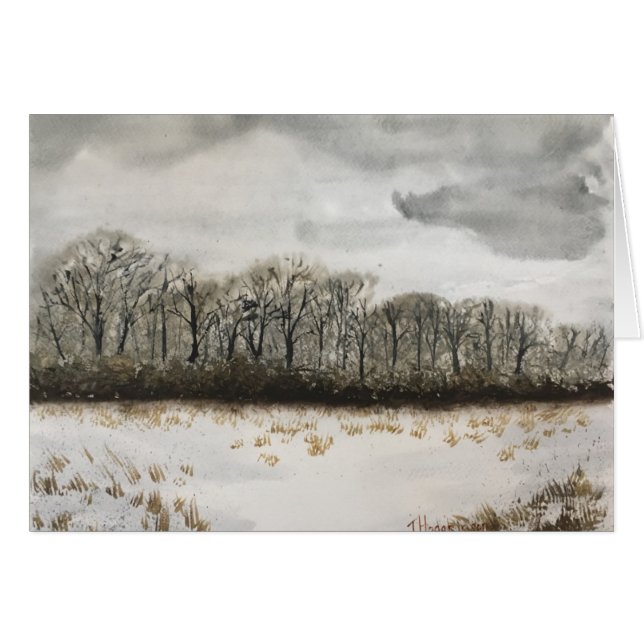 WINTER    SNOWWATERCOLOR (Voorkant Horizontaal)