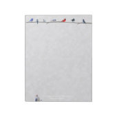 Winter Snowy Birds: blocnote paper (Gedraaid)
