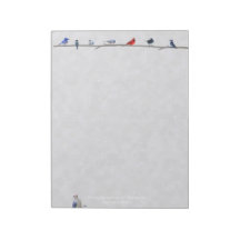 Winter Snowy Birds: blocnote paper