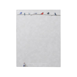 Winter Snowy Birds: blocnote paper
