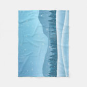 Winter Snowy Forest Landscape Fleece Deken (Voorkant)