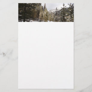 Winter Snowy Mountain Scene in Montana Briefpapier