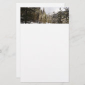 Winter Snowy Mountain Scene in Montana Briefpapier (Voorkant / Achterkant)
