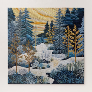Winter Snowy Quilt Puzzel