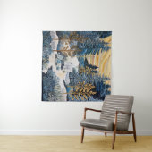 Winter Snowy Quilt Tapestry Wandkleed (In Situ (horizontaal))