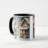Winter Snowy Scene Mug (Devant gauche)