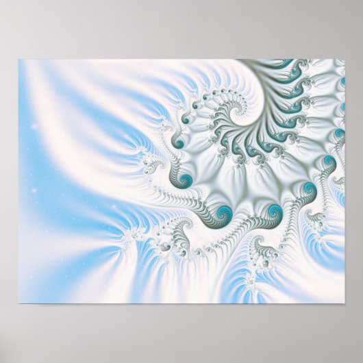 Winter Snowy Spiral Poster (Voorkant)