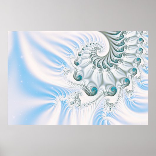 Winter Snowy Spiral Poster (Voorkant)