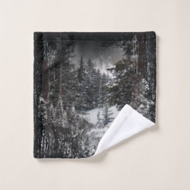 Winter Snowy Trees | Snowy Forest Bath Towel Washandje