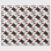 Winter Solstice African American Witch Yule Star W Cadeaupapier (Vlak)