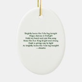 Winter Solstice Blessings Ornament (Achterkant)