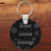 Winter Solstice Blessings Sleutelhanger (Voorkant)
