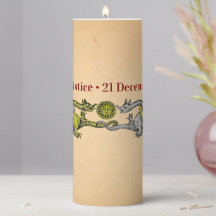 Winter Solstice Celebration Silver & Gold Flameles
