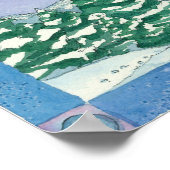 Winter Solstice Deer Landscape Waterverf Poster (Hoek)