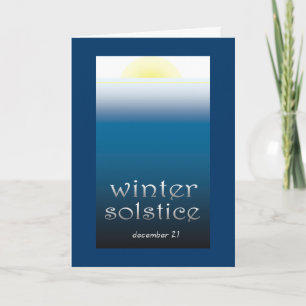Winter Solstice Feestdagen Kaart