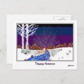 Winter Solstice Feestdagenkaart (Voorkant / Achterkant)