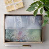 Winter Solstice Forest Godin en Uil Tissuepapier (Geschenk)