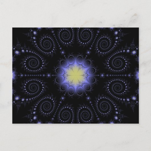 Winter Solstice Fractal Briefkaart (Voorkant)