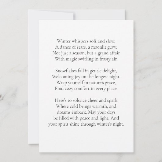 Winter Solstice gedicht van Grace AI Robot Flat Ka (Achterkant)