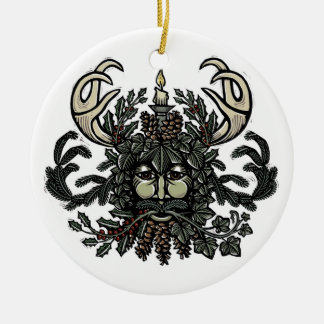 Winter Solstice Green Man Tree Ornament