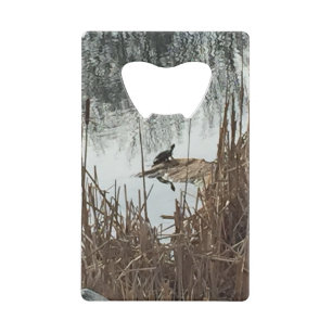 Winter Solstice Kredietkaart Flessenopener