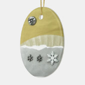 Winter Solstice Morning - collage Keramisch Ornament (Links)