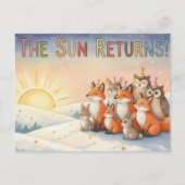 Winter Solstice Postcard Briefkaart (Voorkant)