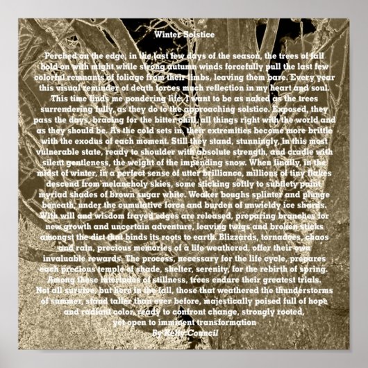 Winter Solstice Poster (Voorkant)