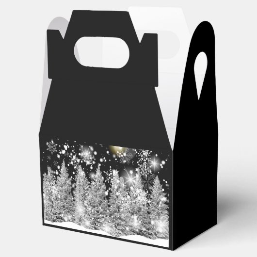 Winter Solstice Snowfall Bedankdoosjes (Geopend)