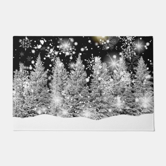 Winter Solstice Snowfall Deurmat (Voorkant)