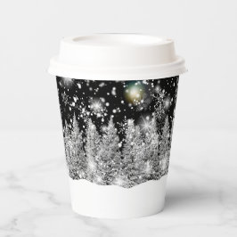 Winter Solstice Snowfall Papieren Bekers
