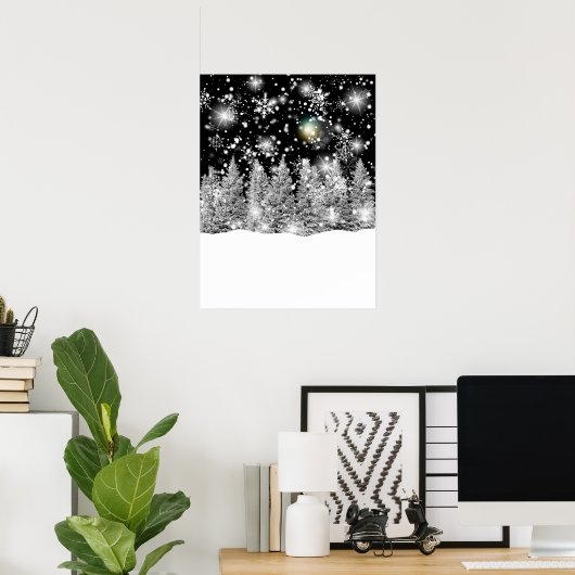 Winter Solstice Snowfall Poster (Thuiskantoor)