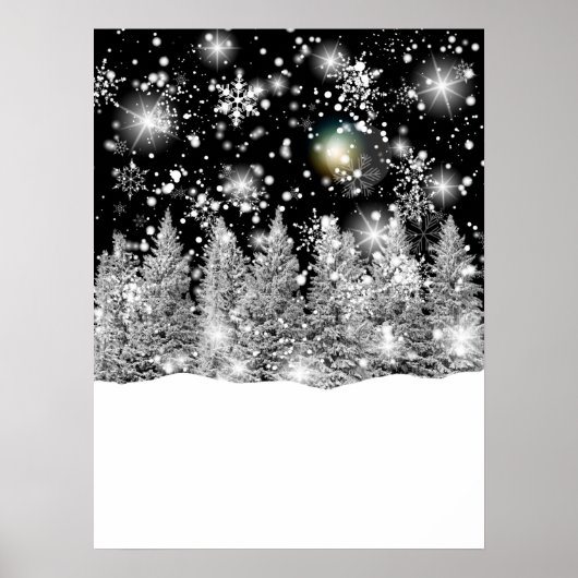 Winter Solstice Snowfall Poster (Voorkant)