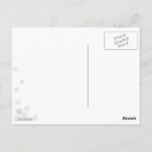 Winter Solstice Snowy Scene Yule Briefkaart (Achterkant)