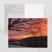 Winter Solstice Sunset Briefkaart (Voorkant / Achterkant)