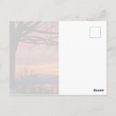 Winter Solstice Sunset Briefkaart (Achterkant)