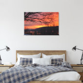 Winter Solstice Sunset Canvas Afdruk (Insitu (Slaapkamer))