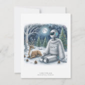 Winter Solstice Tech AI Robot Kerstkaart (Achterkant)