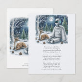 Winter Solstice Tech AI Robot Kerstkaart (Voorkant / Achterkant)