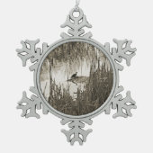 Winter Solstice Tin Sneeuwvlok Ornament (Voorkant)